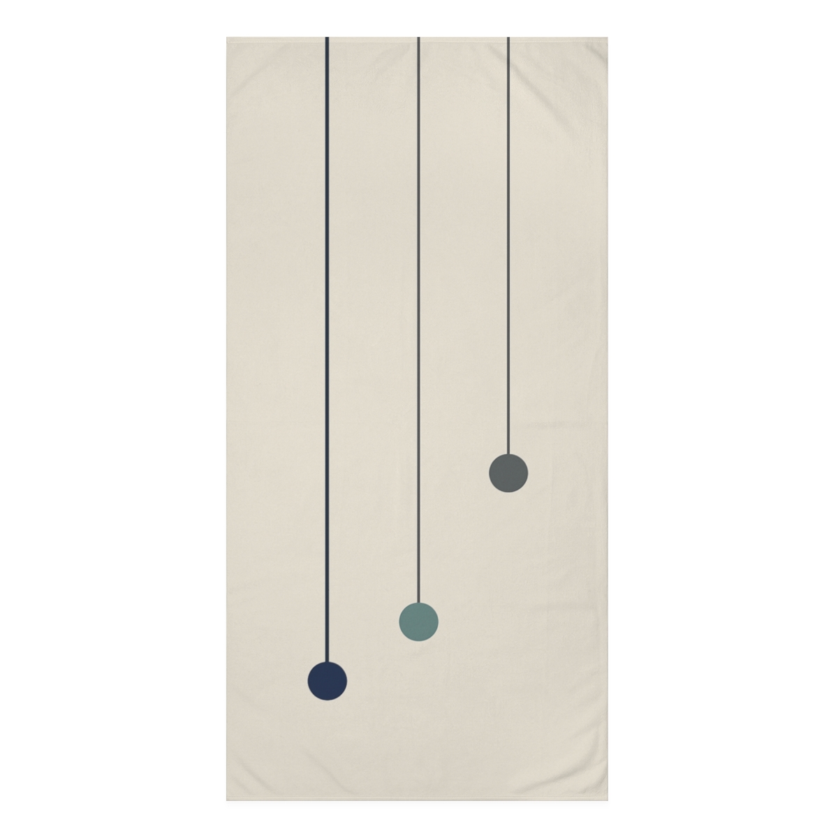 Orbital Line Cascade designer printed towels