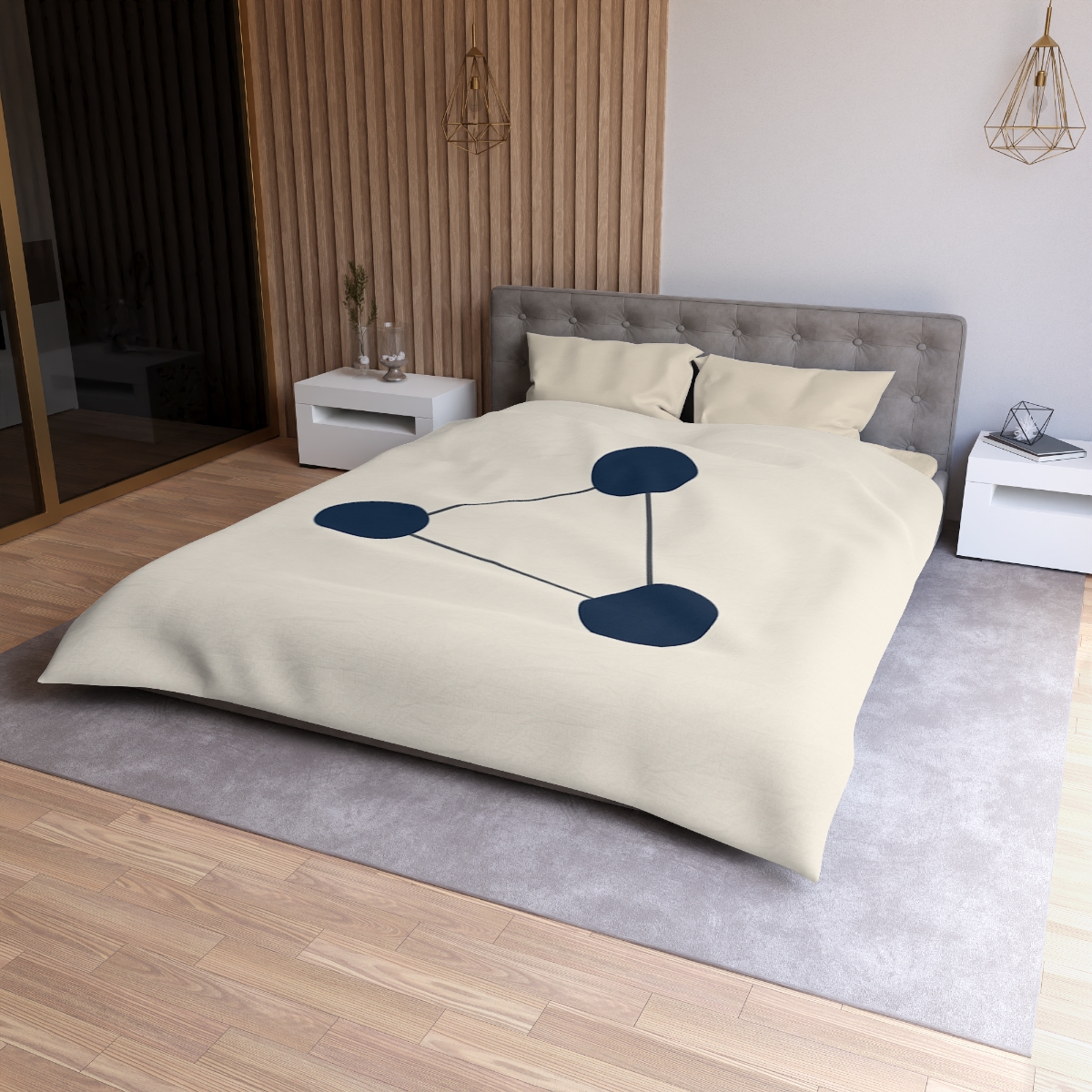 Orbital Line Cluster soft comforter duvets