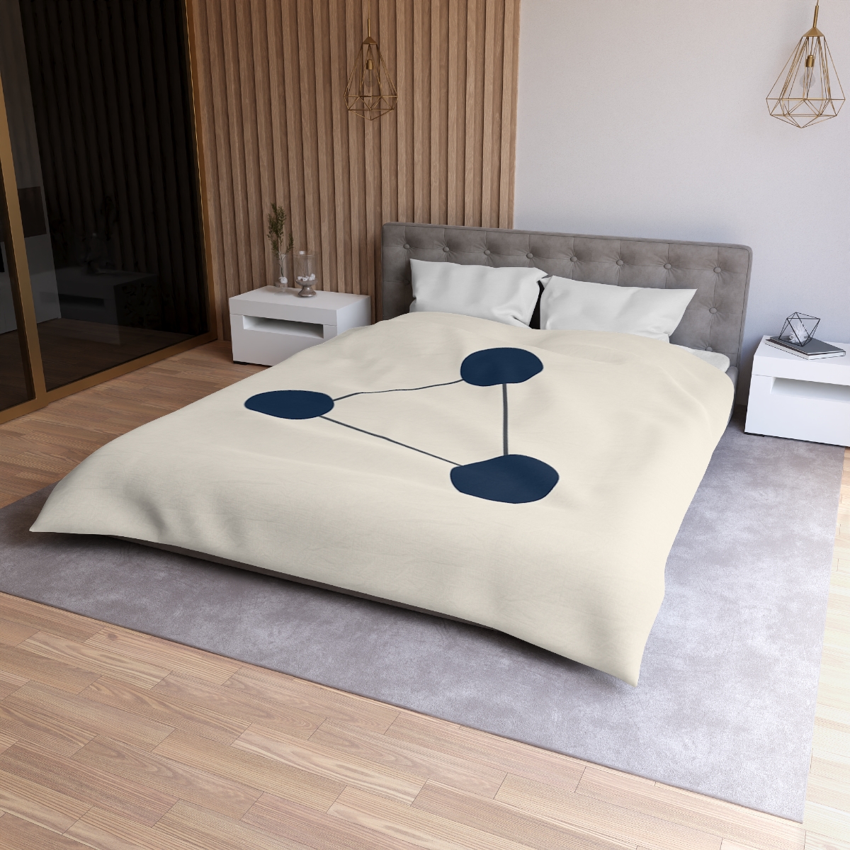 Orbital Line Cluster soft comforter duvets