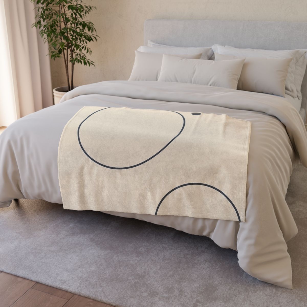 Orbital Offset Ring Quartet personalized cozy blankets