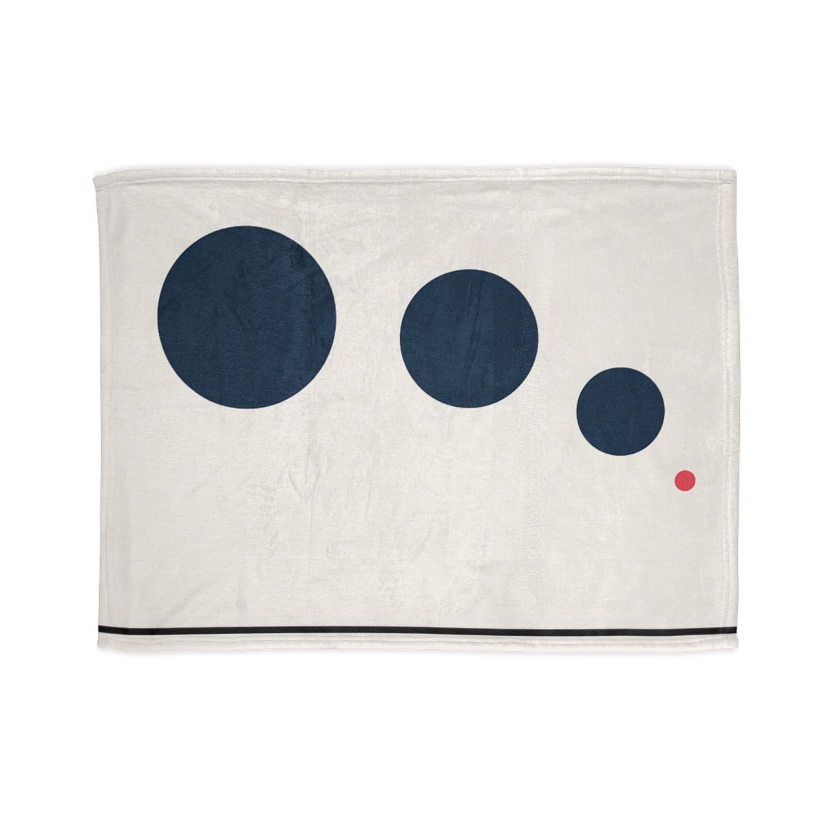 Orbital Triad Over Quiet Line soft fleece blankets