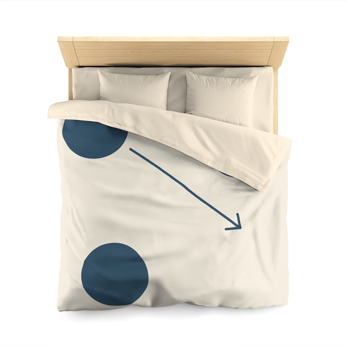 Orbital Triangle Drift personalized bedding duvets