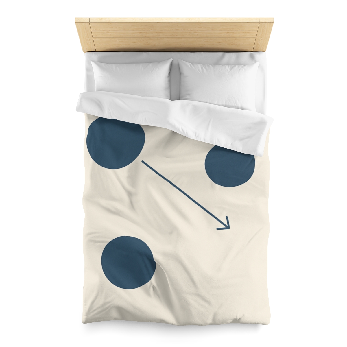 Orbital Triangle Drift personalized bedding duvets