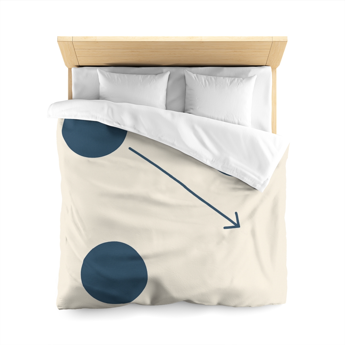 Orbital Triangle Drift personalized bedding duvets