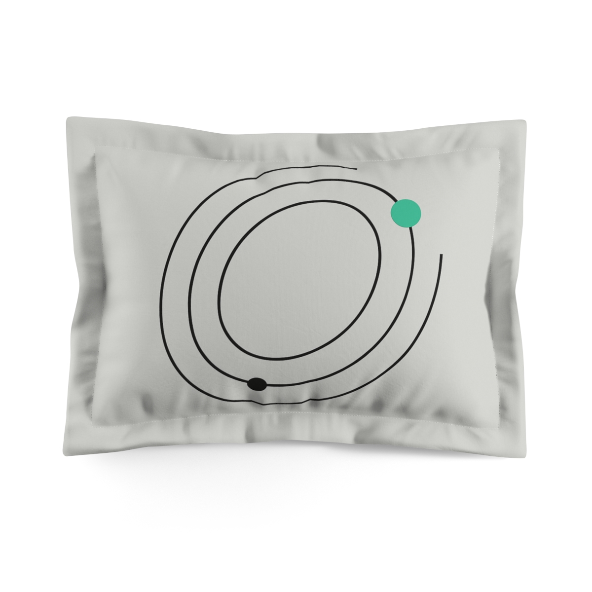 Orbiting Arc Quartet stylish throw pillows