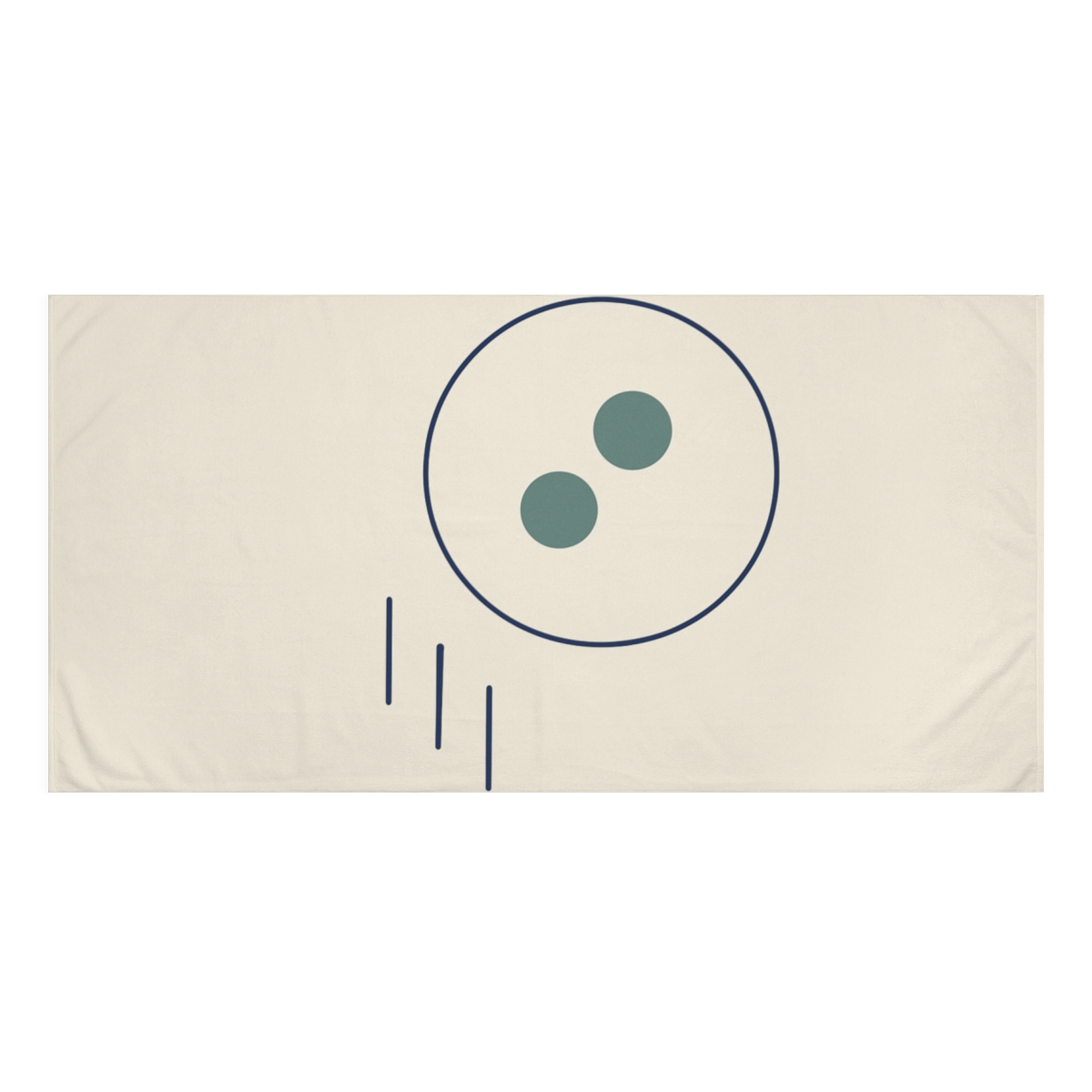 Orbiting Bars And Twin Moons personalized bath towels