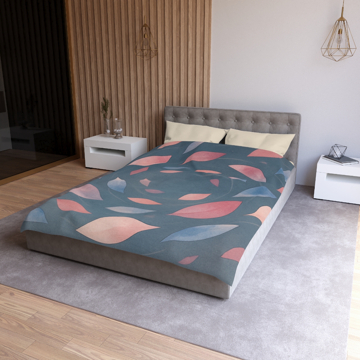 Orbiting Blossom Fragments unique patterned duvets