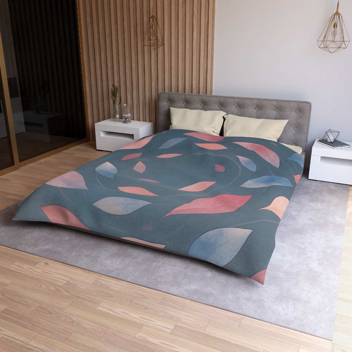 Orbiting Blossom Fragments unique patterned duvets