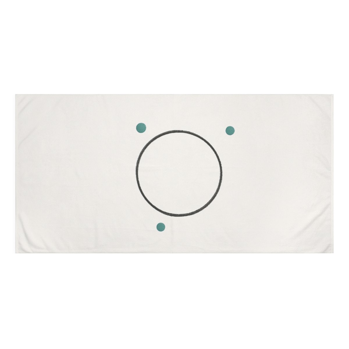 Orbiting Dots Around Quiet Ring designer printed towels