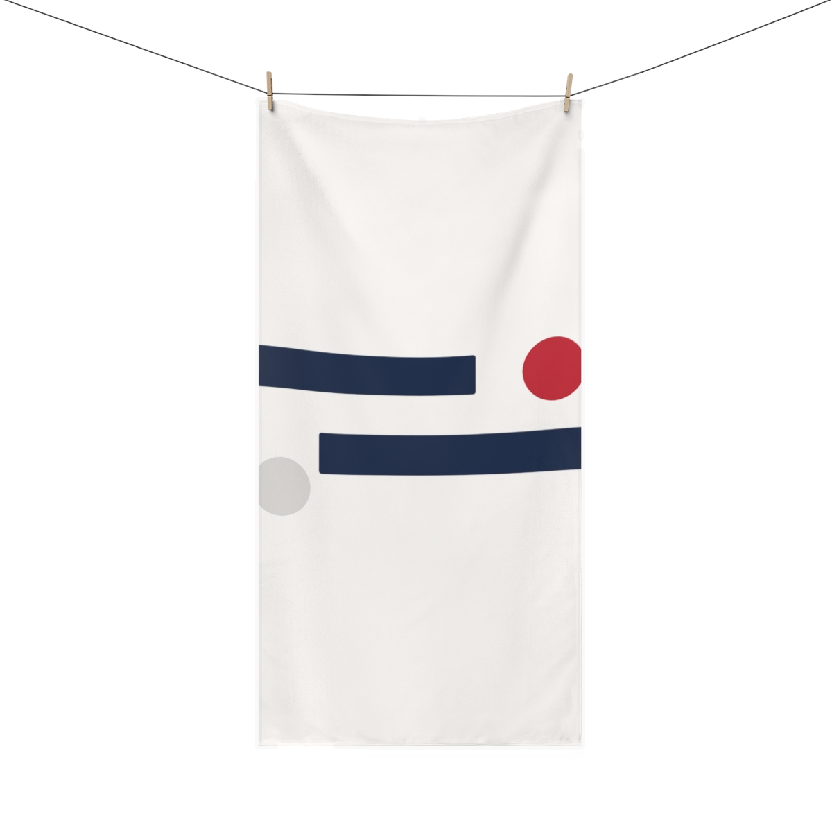 Orbiting Dual Bands designer printed towels