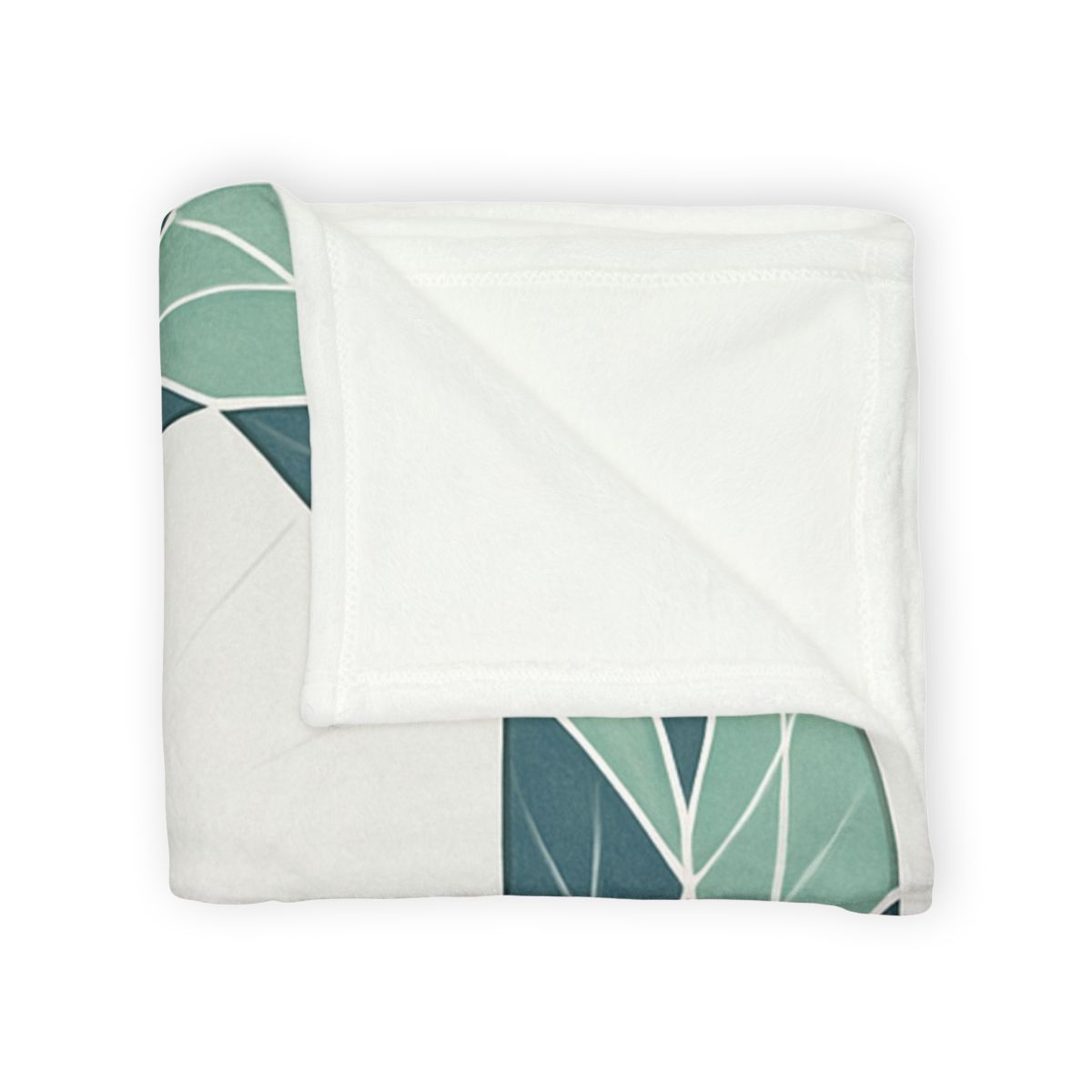 Orbiting Leaf Lattice soft fleece blankets