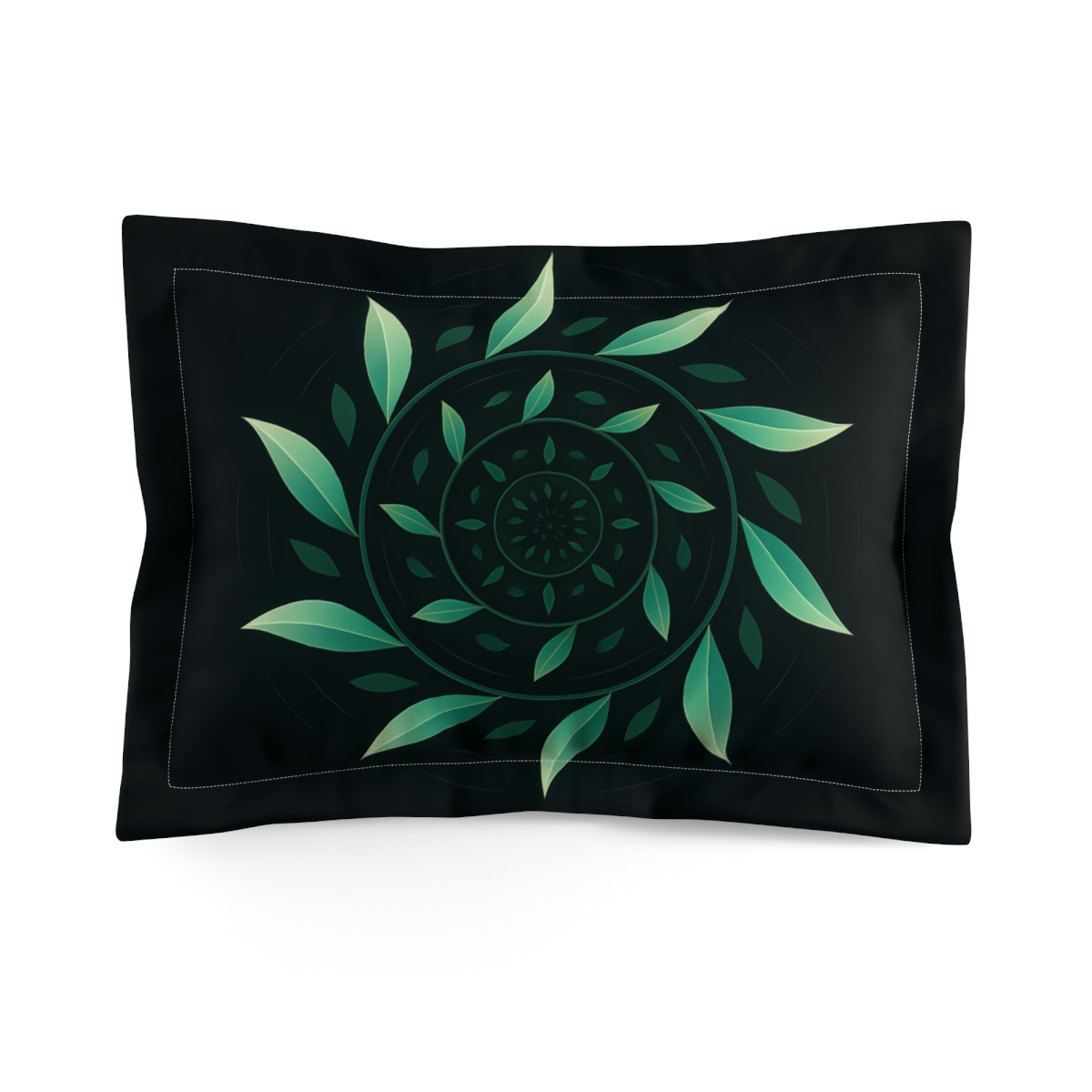 Orbiting Leaf Mandala stylish throw pillows