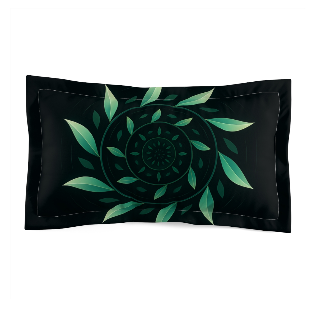 Orbiting Leaf Mandala stylish throw pillows