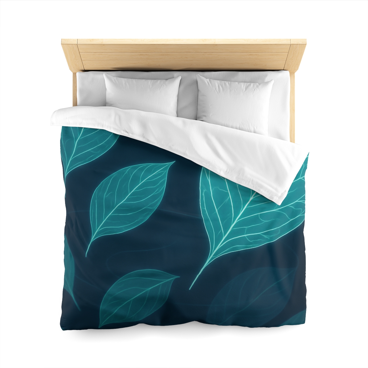 Orbiting Leaf Vein Circuit trendy bedroom duvets