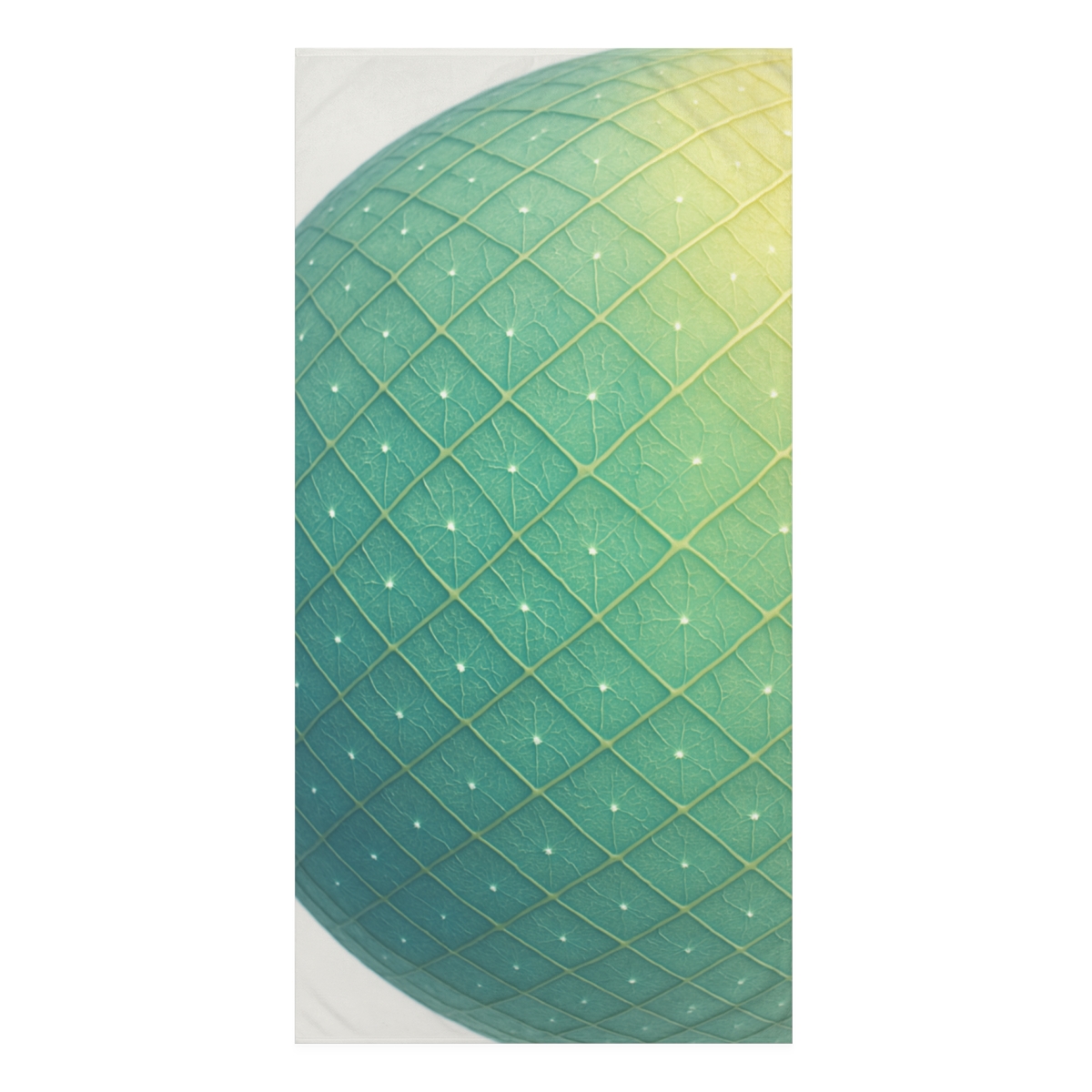 Orbiting Leaf Vein Grid comfortable face towels