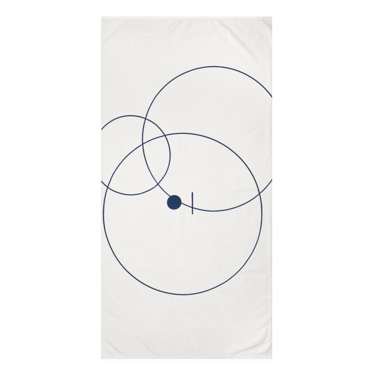 Orbiting Rings Alignment decorative home towelscustom towels