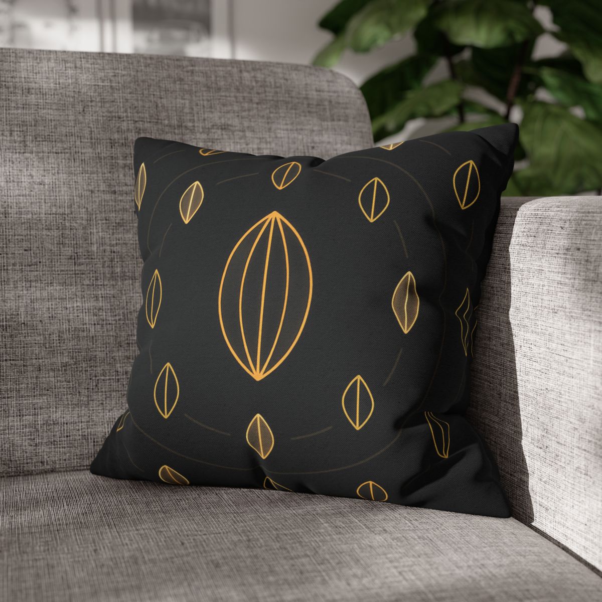 Orbiting Seed Ring Pattern comfortable bedding pillow covers