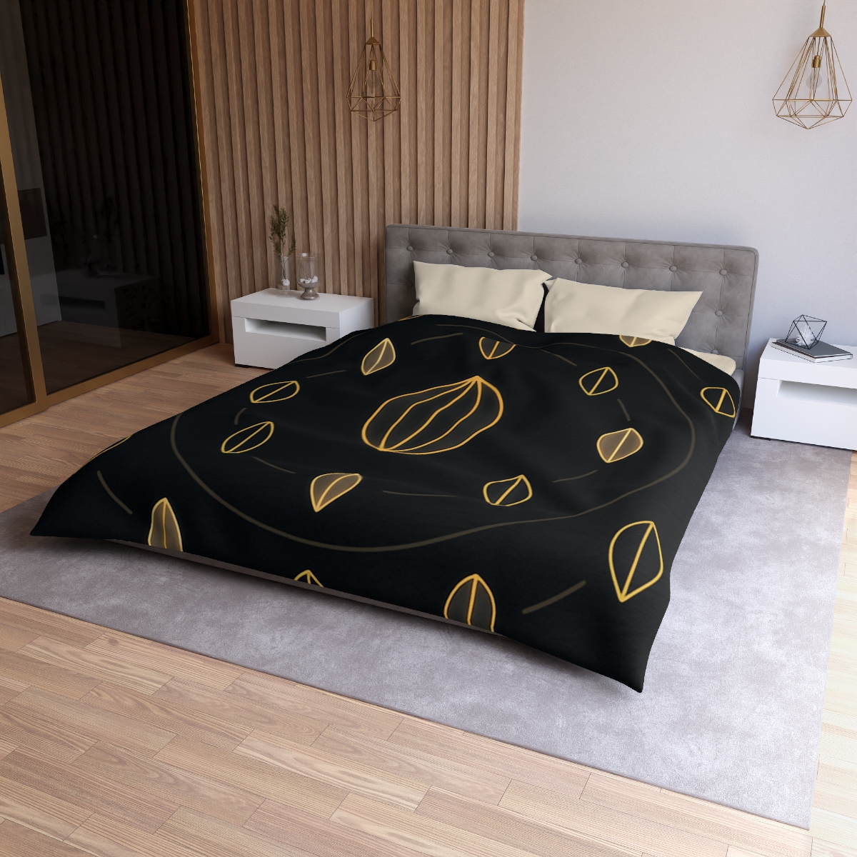Orbiting Seed Ring Pattern stylish duvet covers