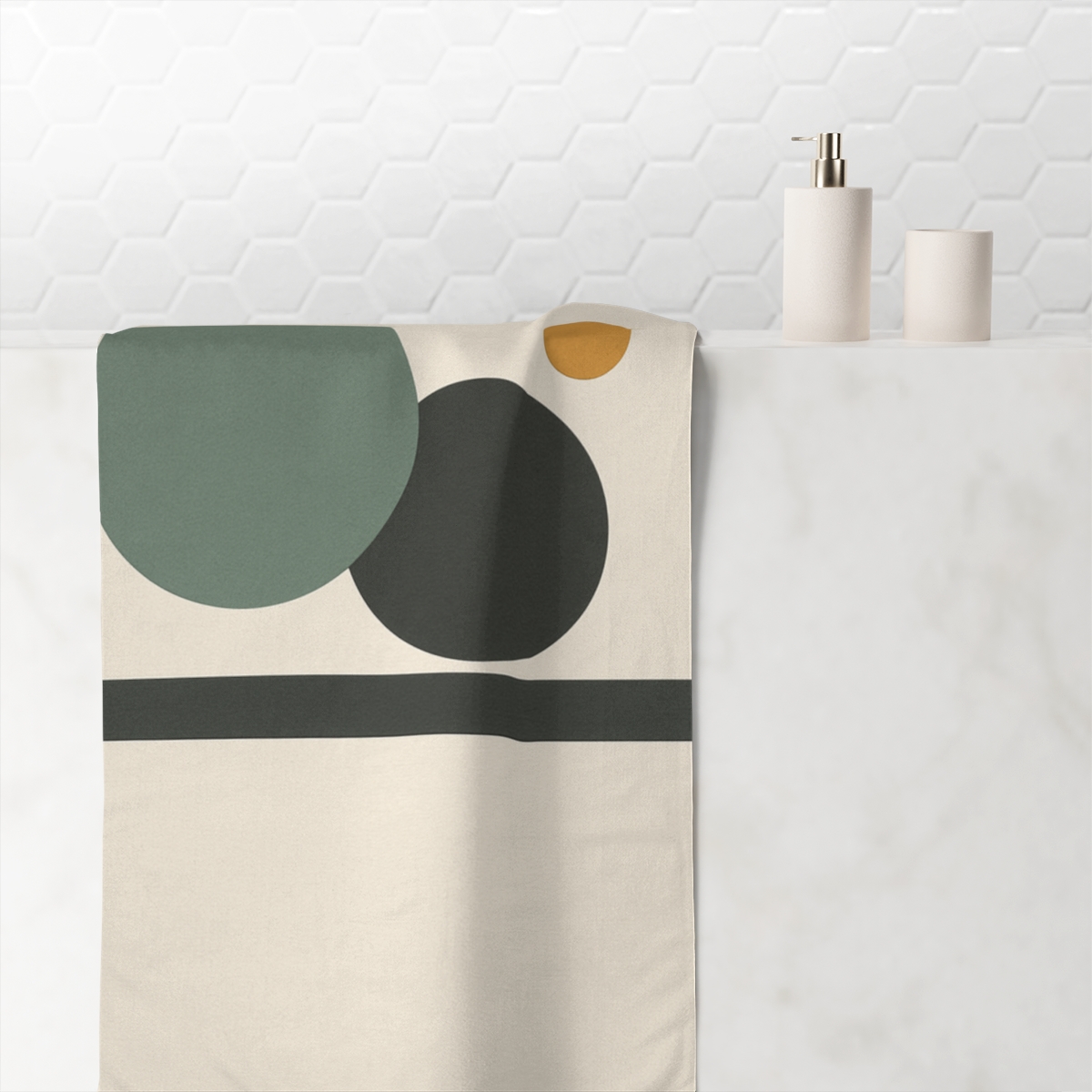 Orbiting Trio Above Quiet Plane stylish beach towels