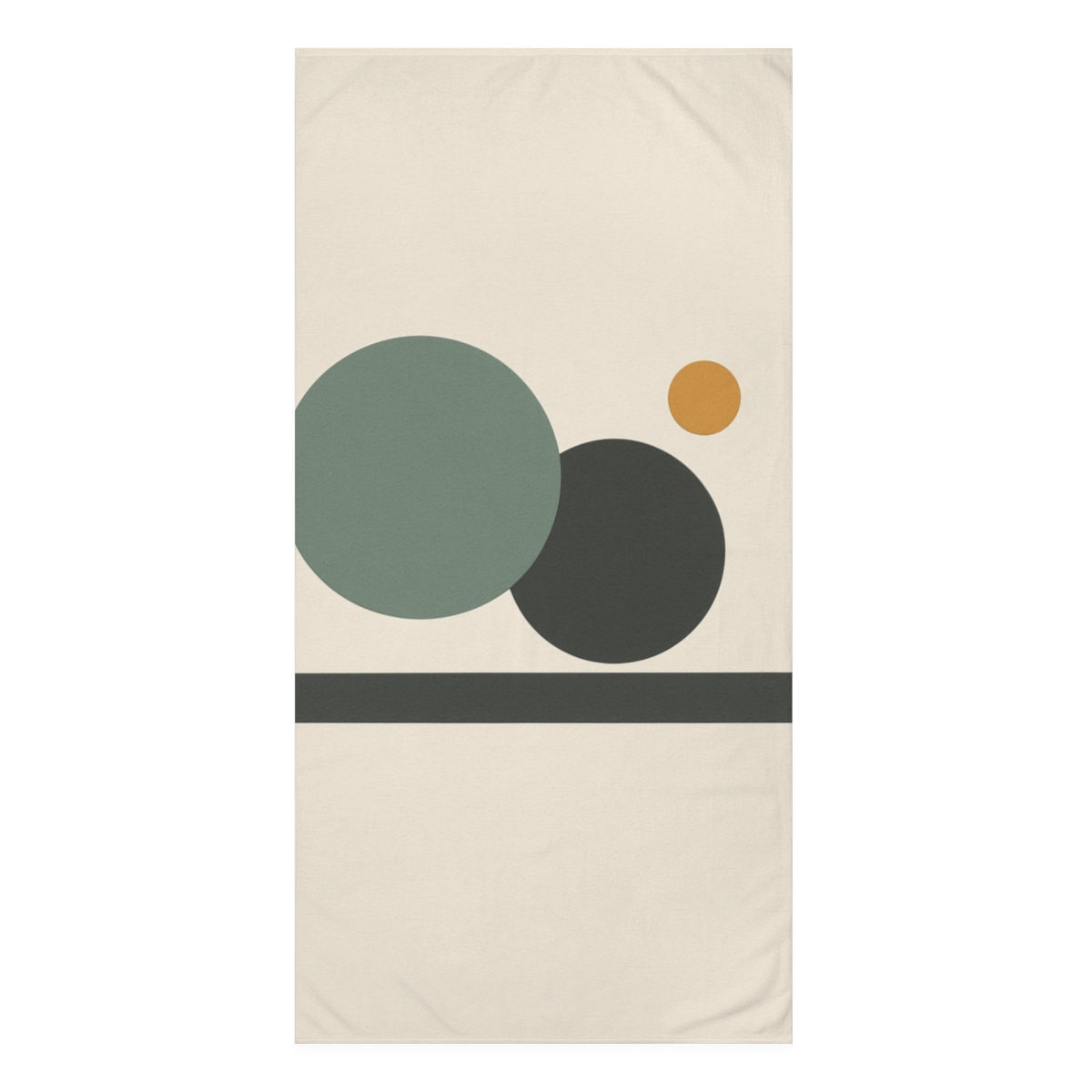 Orbiting Trio Above Quiet Plane stylish beach towels