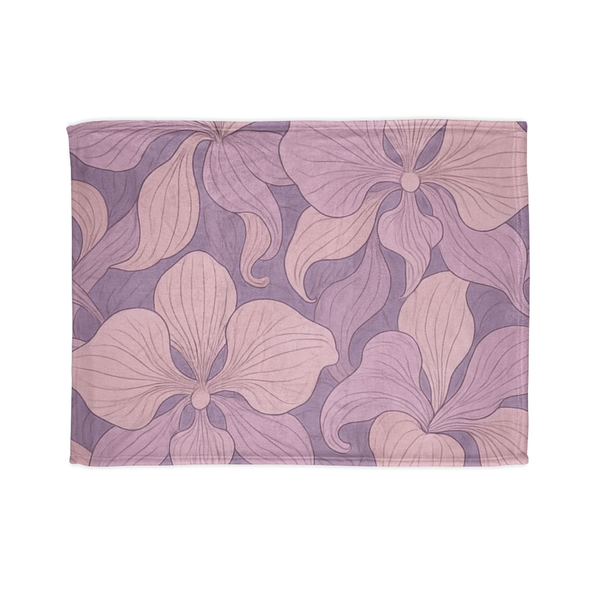 Orchid Veil Pattern personalized cozy blankets