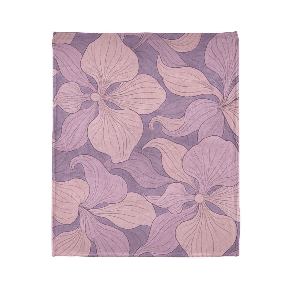 Orchid Veil Pattern personalized cozy blankets