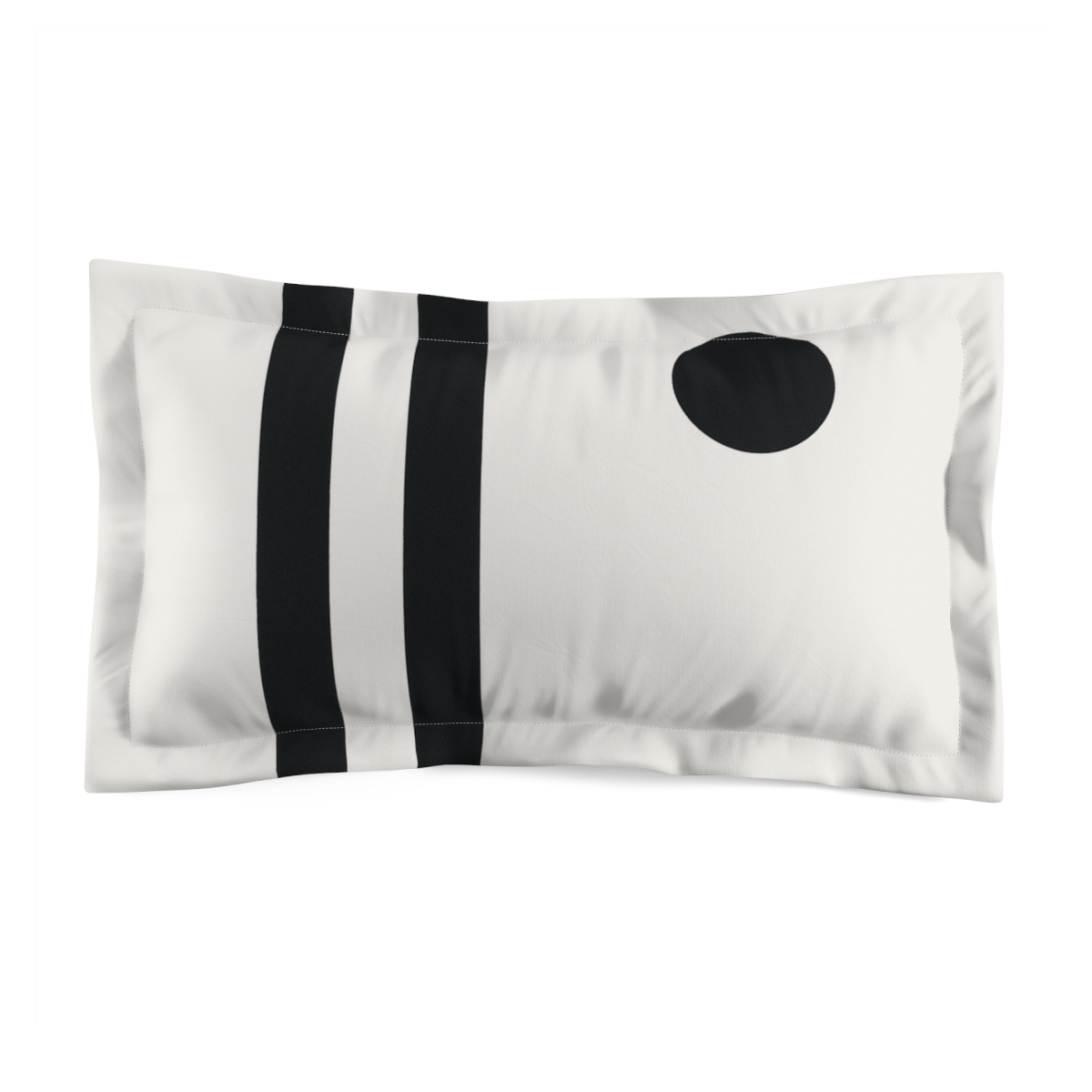 Parallel Bars With Offset Circle designer printed pillows