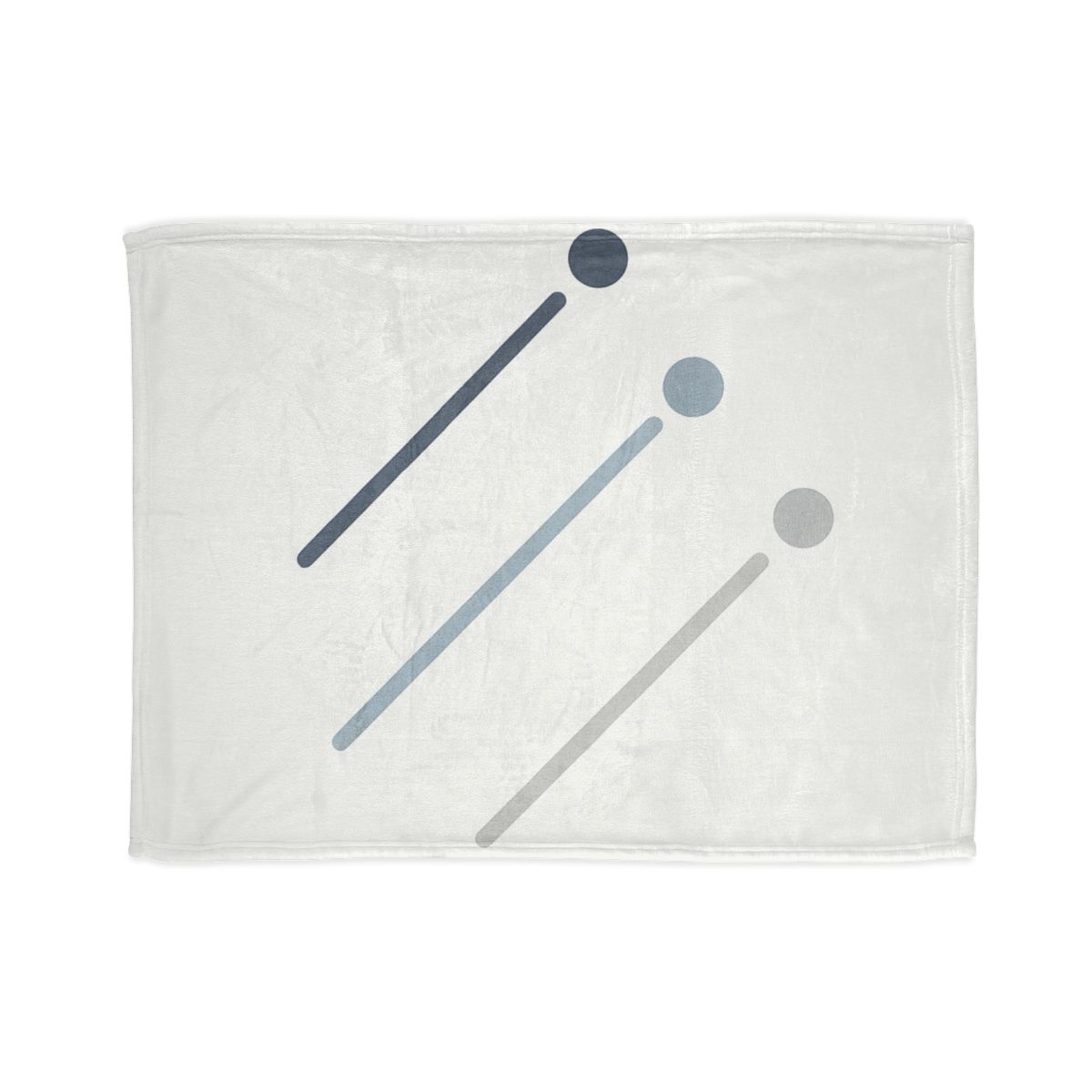 Parallel Comet Paths designer printed blankets