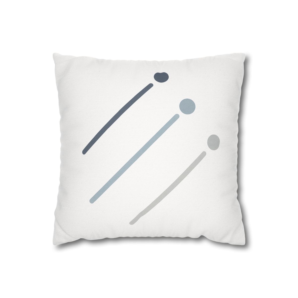 Parallel Comet Paths designer print pillow cases