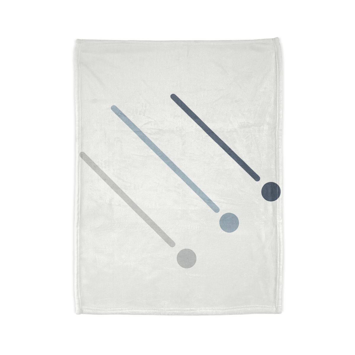 Parallel Comet Paths designer printed blankets