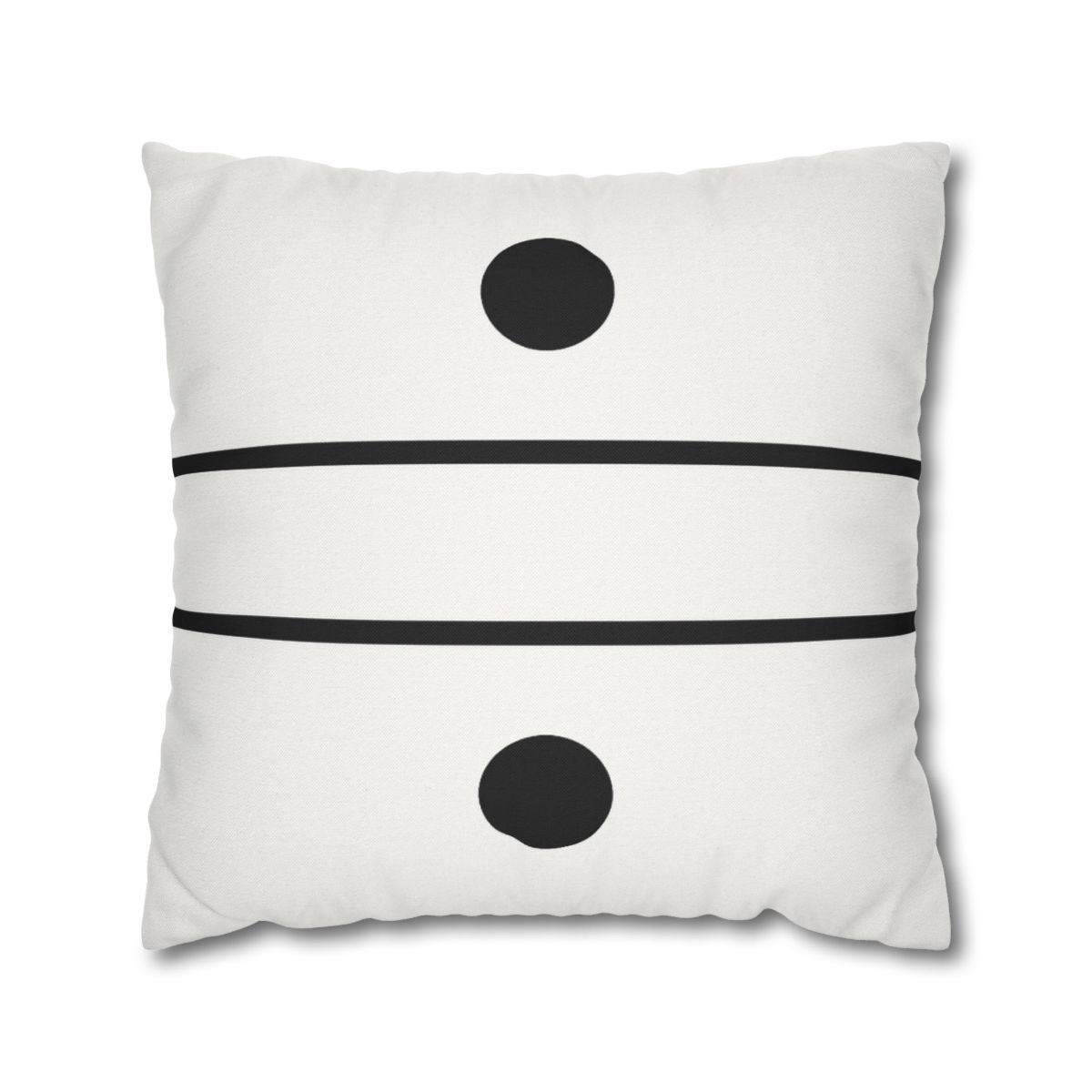 Parallel Line Pair with Offset Circles Pillow Cases Pack Of 2