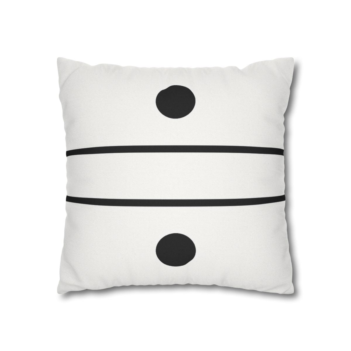 Parallel Line Pair with Offset Circles Pillow Cases Pack Of 2