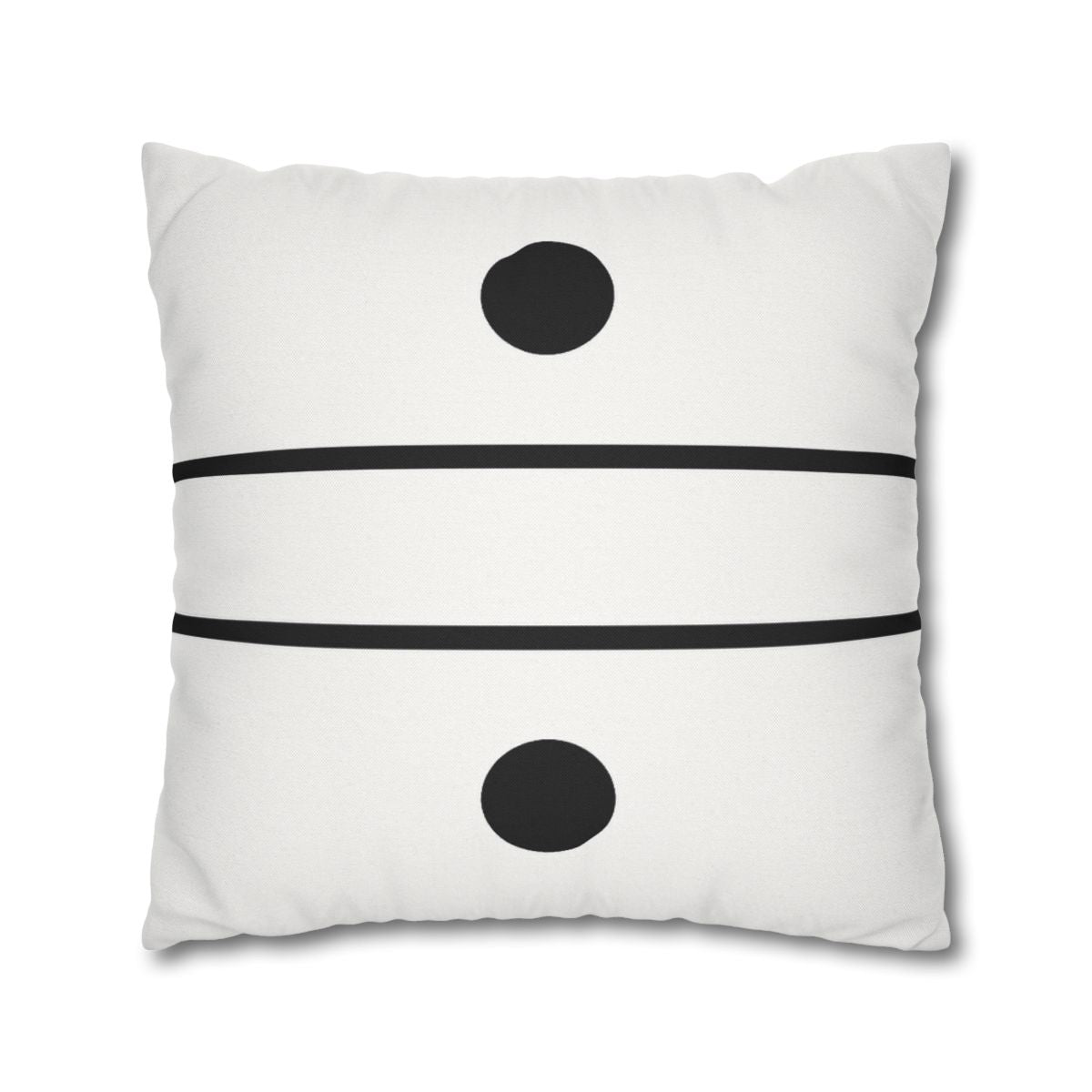 Parallel Line Pair with Offset Circles Pillow Cases Pack Of 2