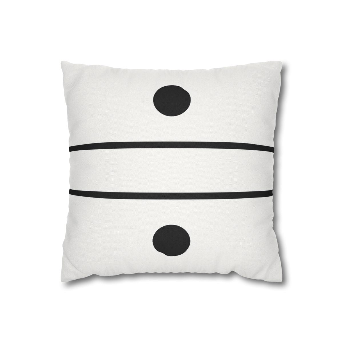 Parallel Line Pair with Offset Circles Pillow Cases Pack Of 2