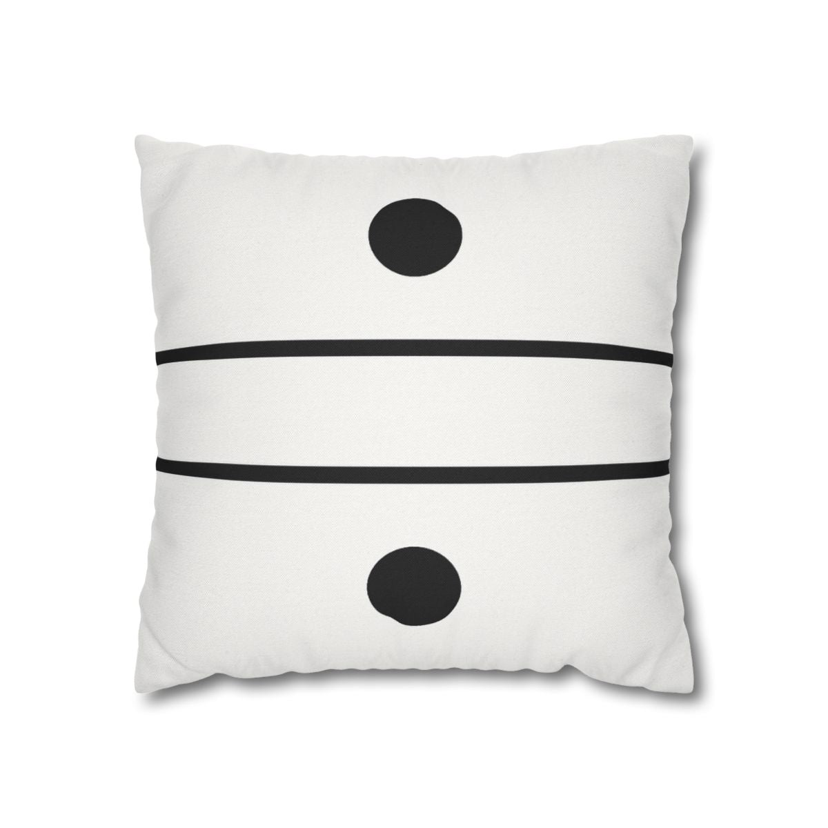 Parallel Line Pair with Offset Circles Pillow Cases Pack Of 2