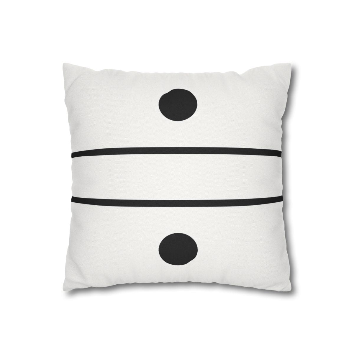 Parallel Line Pair with Offset Circles Pillow Cases Pack Of 2