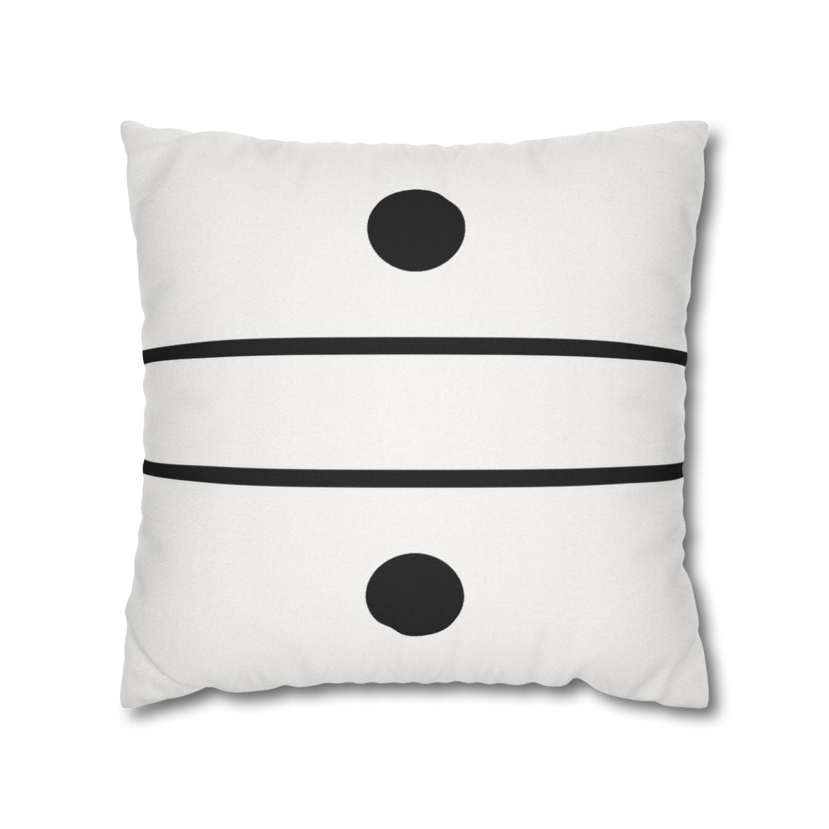 Parallel Line Pair with Offset Circles Pillow Cases Pack Of 2