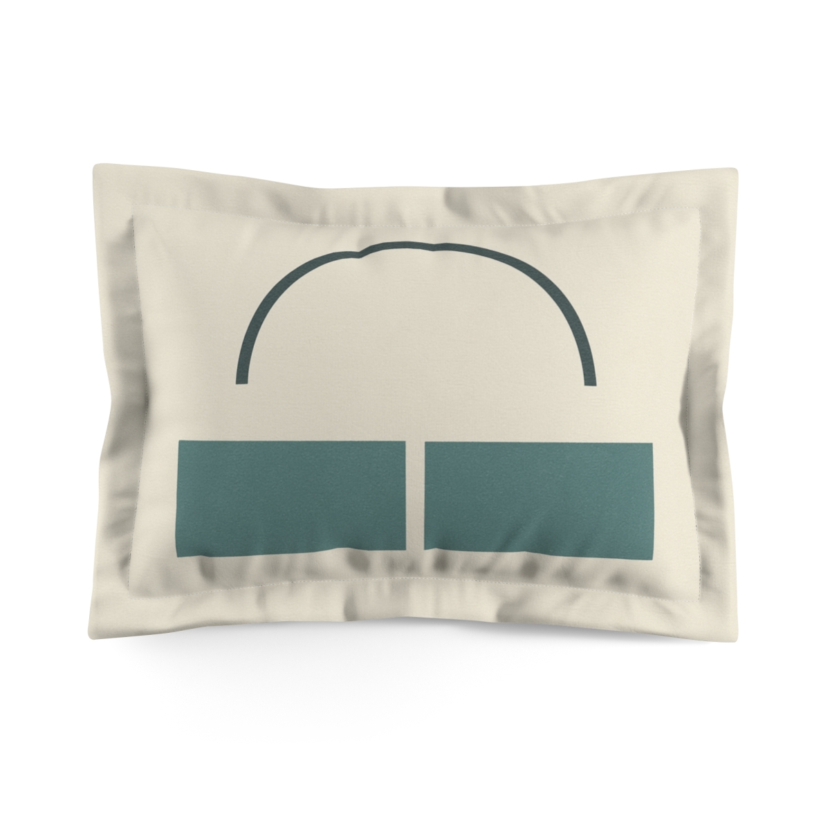 Partial Arc Above Twin Blocks personalized decorative pillows
