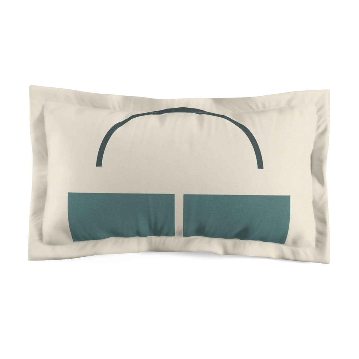 Partial Arc Above Twin Blocks personalized decorative pillows