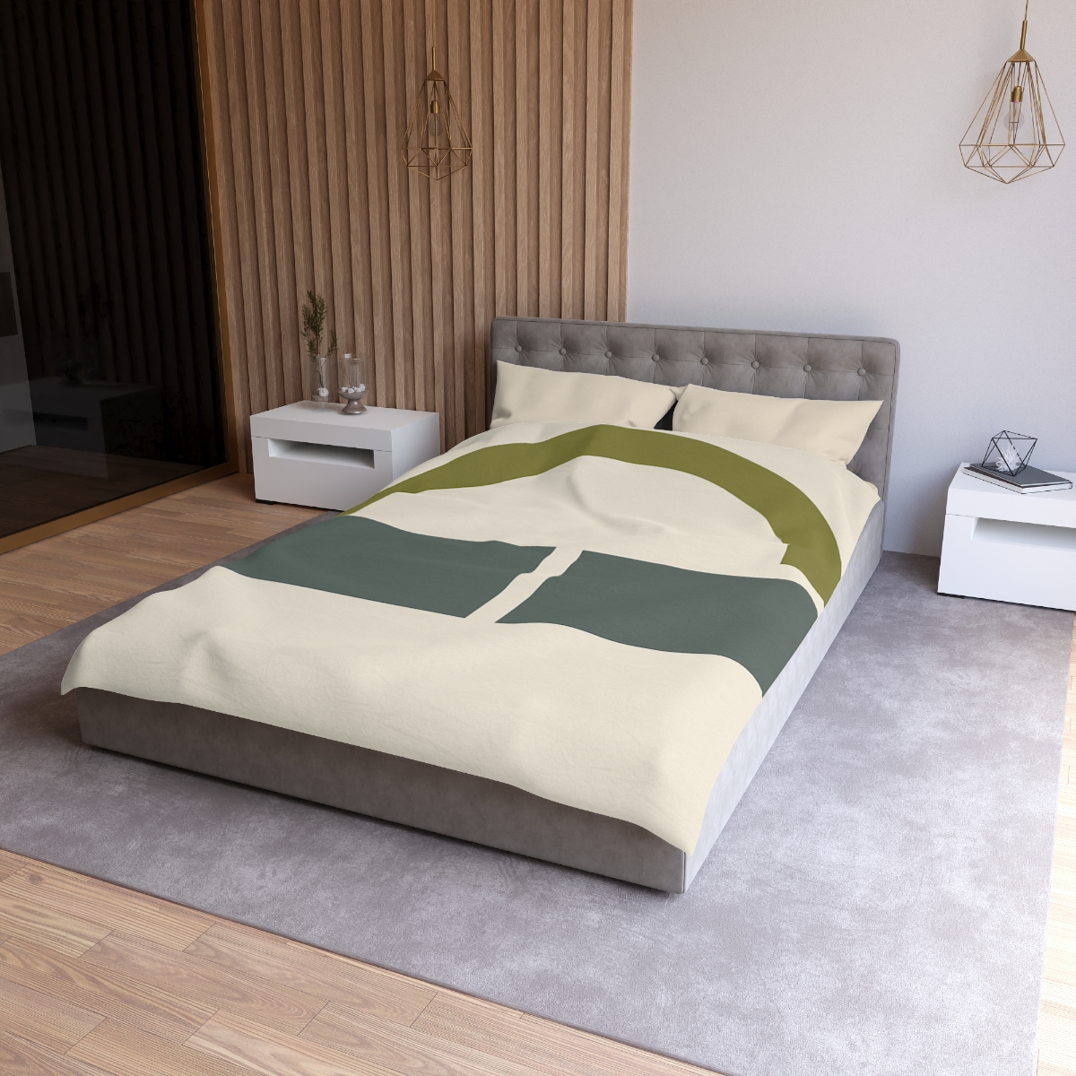 Partial Arc Over Twin Blocks stylish duvet covers