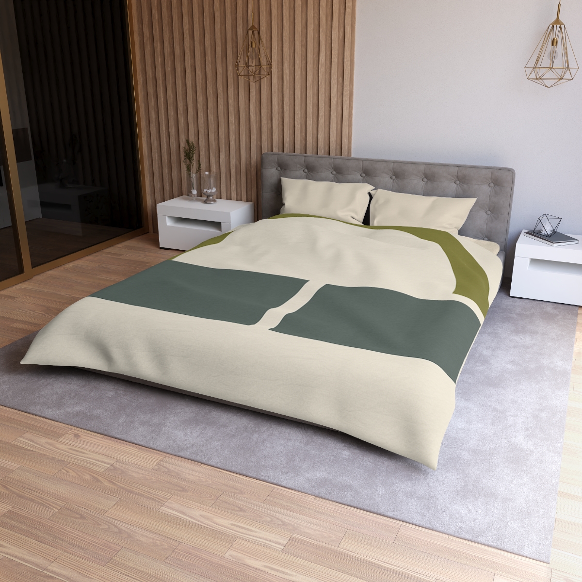 Partial Arc Over Twin Blocks stylish duvet covers