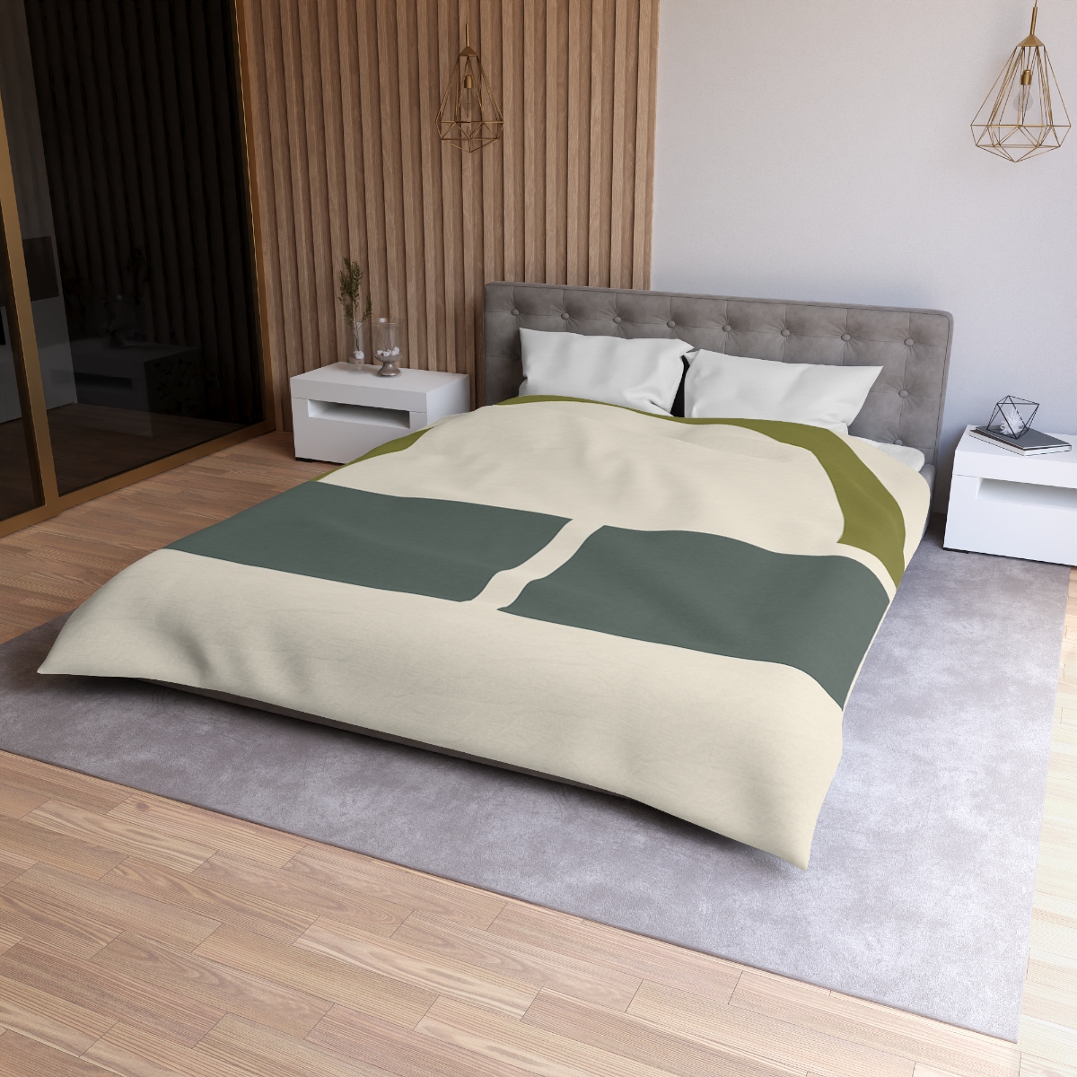 Partial Arc Over Twin Blocks stylish duvet covers