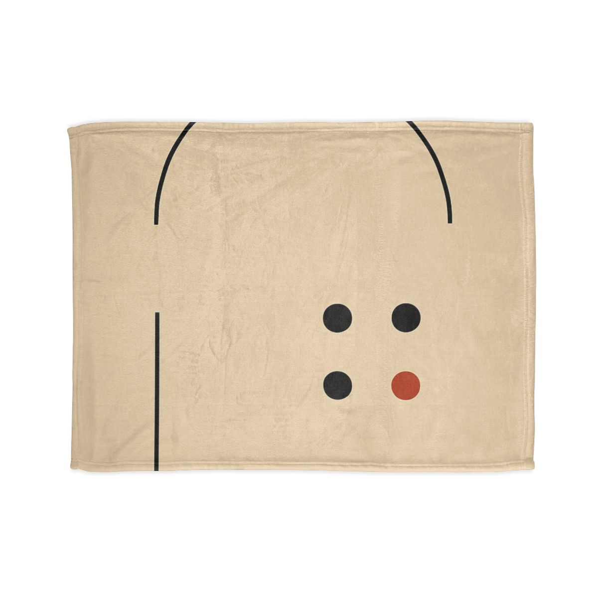 Partial Arc Window Over Dot Grid personalized cozy blankets