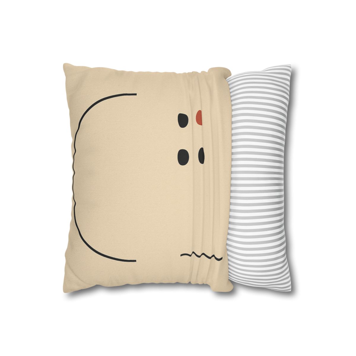 Partial Arc Window Over Dot Grid trendy patterned pillow cases