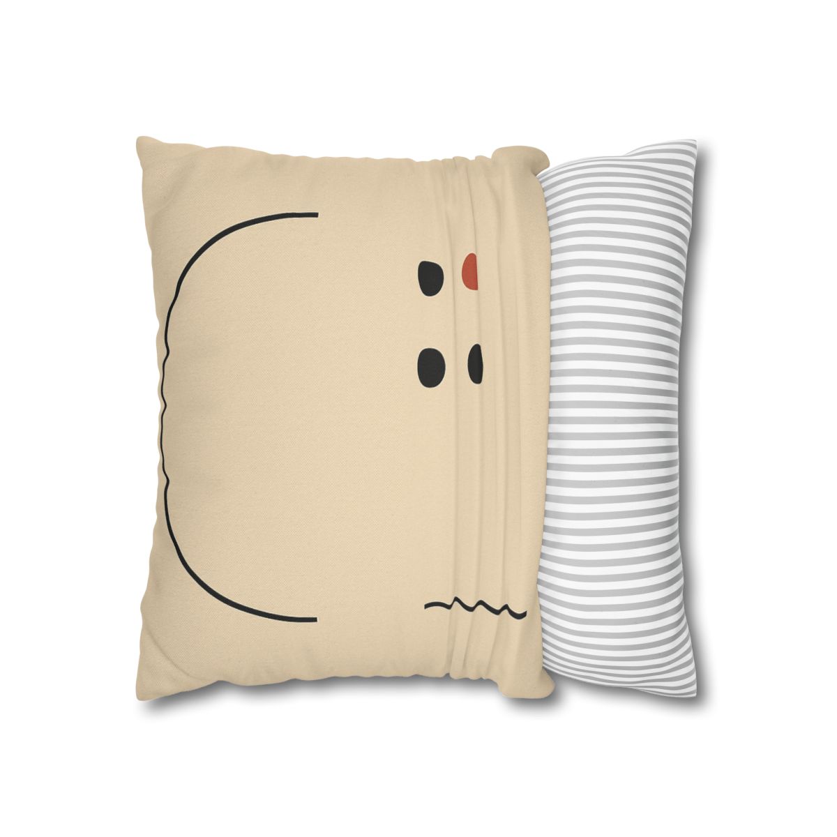 Partial Arc Window Over Dot Grid trendy patterned pillow cases