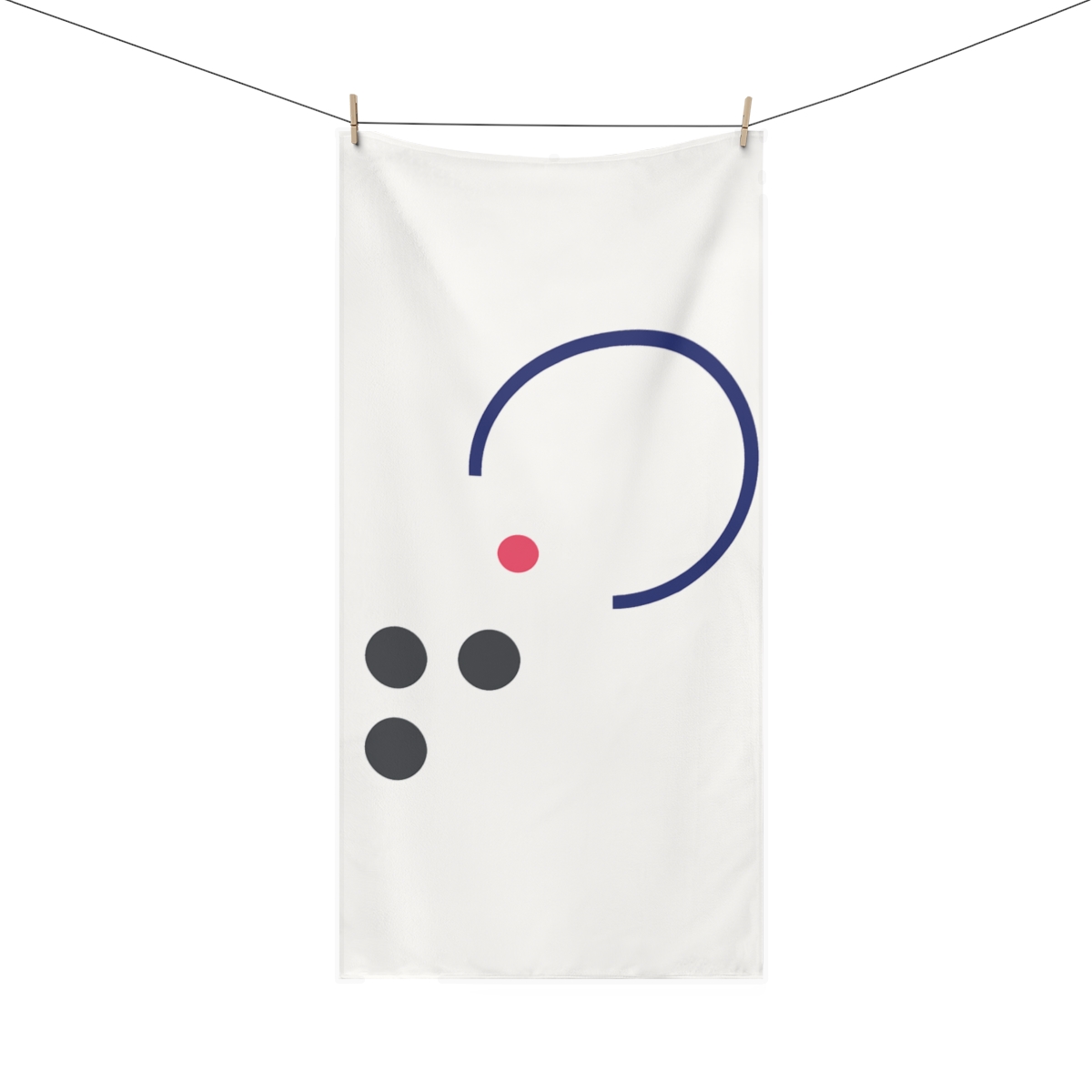 Partial Ring With Three Point Grid decorative home towelscustom towels