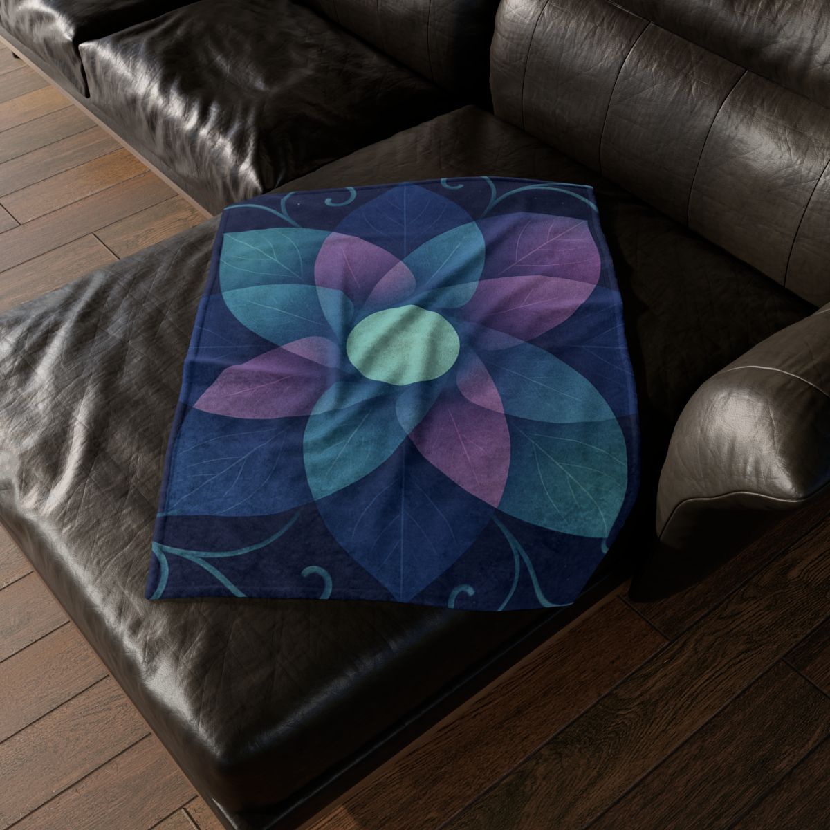 Petal Aperture Kaleidoscope personalized cozy blankets
