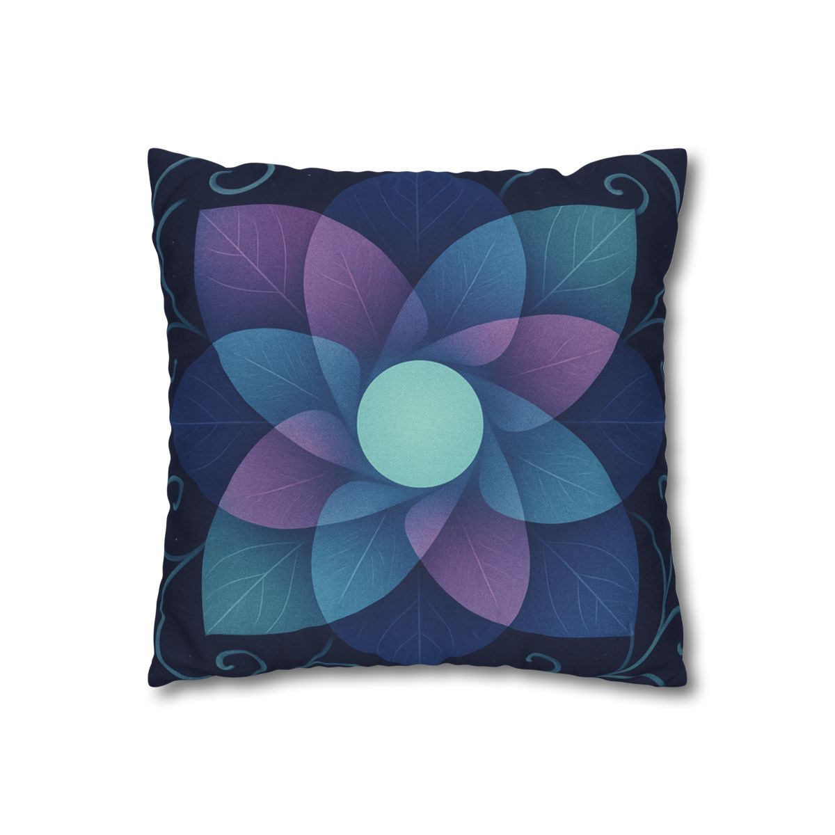 Petal Aperture Kaleidoscope soft cotton pillow cases