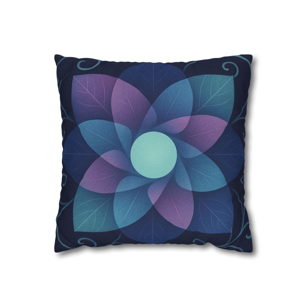 Petal Aperture Kaleidoscope soft cotton pillow cases