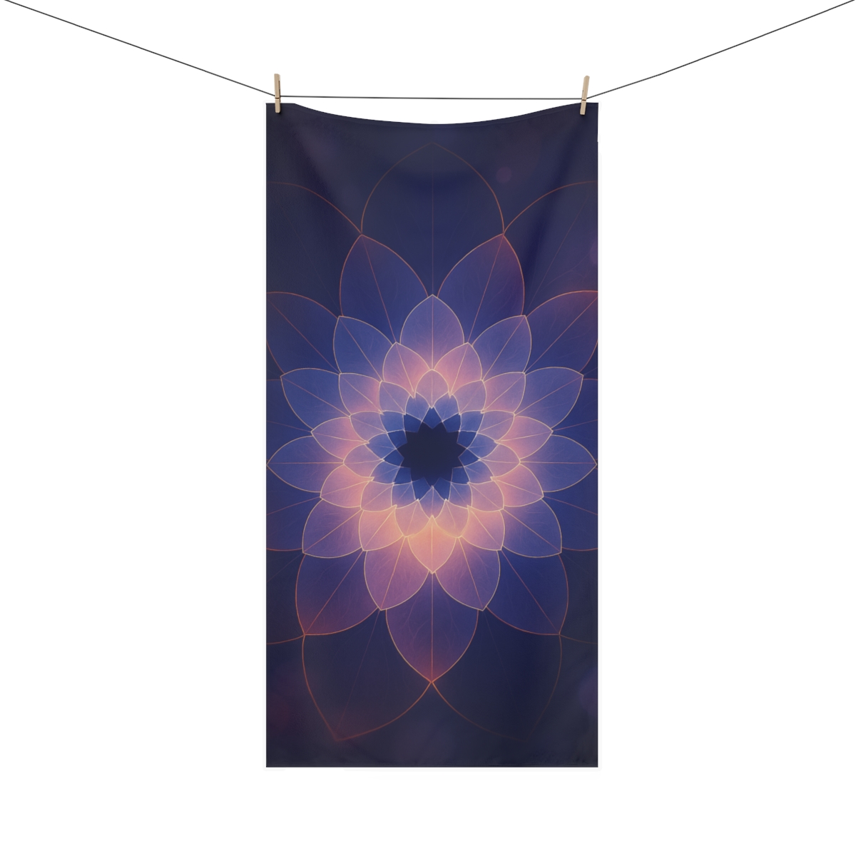 Petal Aperture Kaleidoscope unique gift towels
